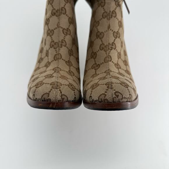 Gucci Lisa GG Monogram Slouch Knee High Boots 39.5 - Picture 10 of 16